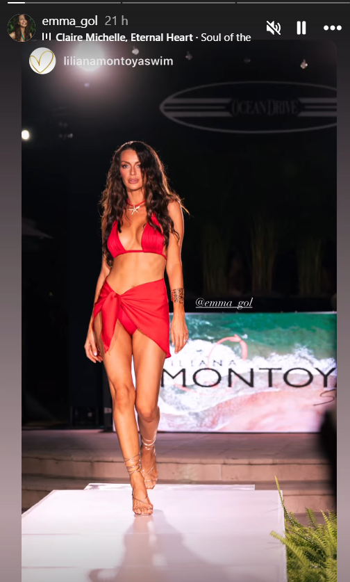 Ema Golijanin na Miami Swim Weeku (Foto: Instagram/Screenshot)