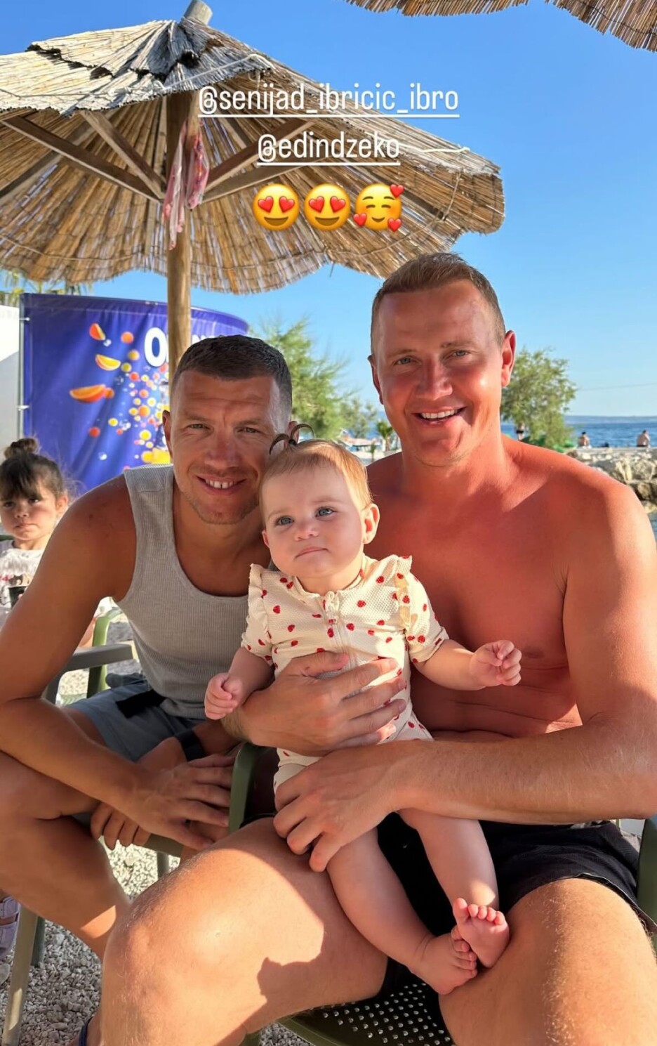 Džeko odmara s Ibričićem (Foto: Instagram)