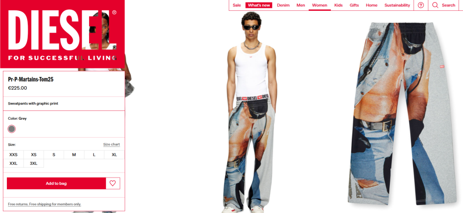 Screenshot/diesel.com
