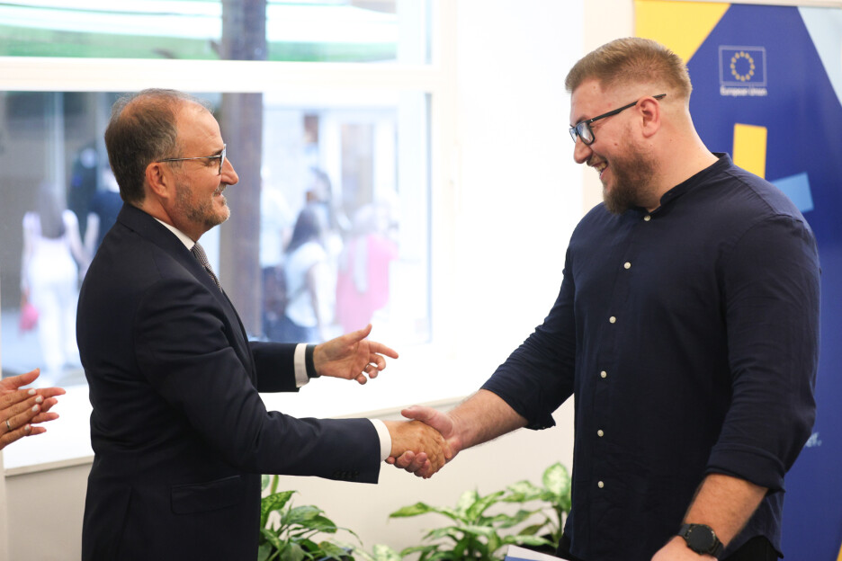 Ambasador Luigi Soreca i Ahmedin Đozić