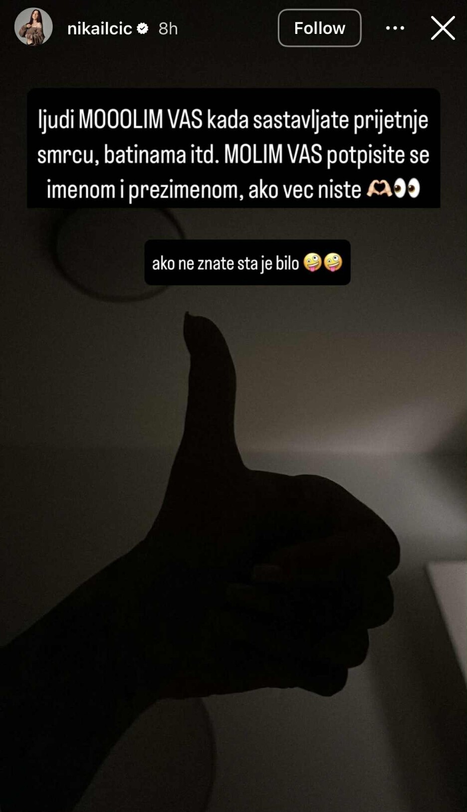 Screenshot: Instagram/nikailcic