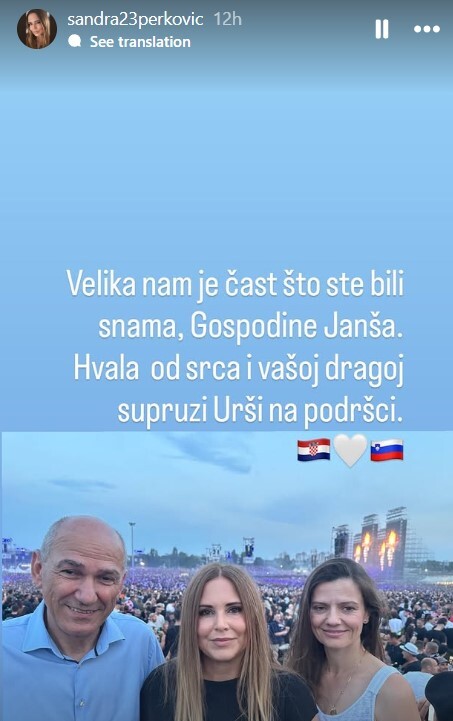 Screenshot: Instagram/sandra23perkovic