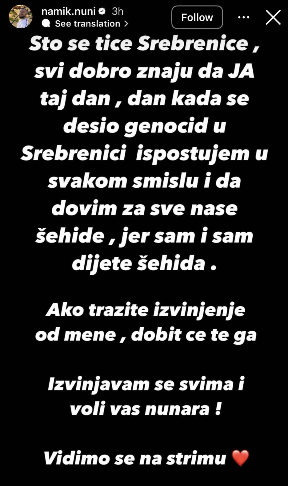 Screenshot: Instagram/namik.nuni