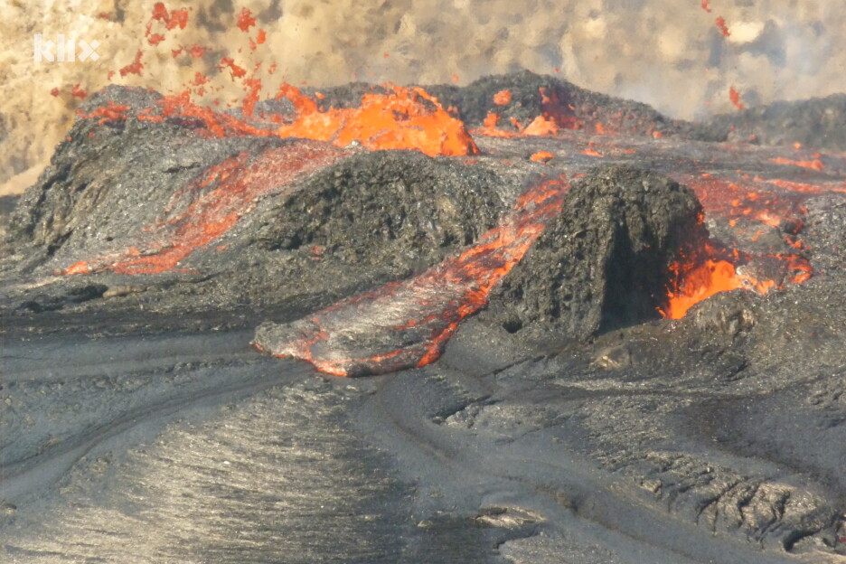 Prelijevanje lave kod vulkana Erta Ale u Afar regiji (Foto: Derek Keir)