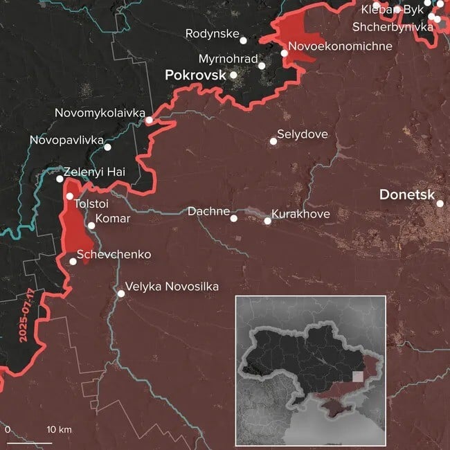 Фронт околу Донецк