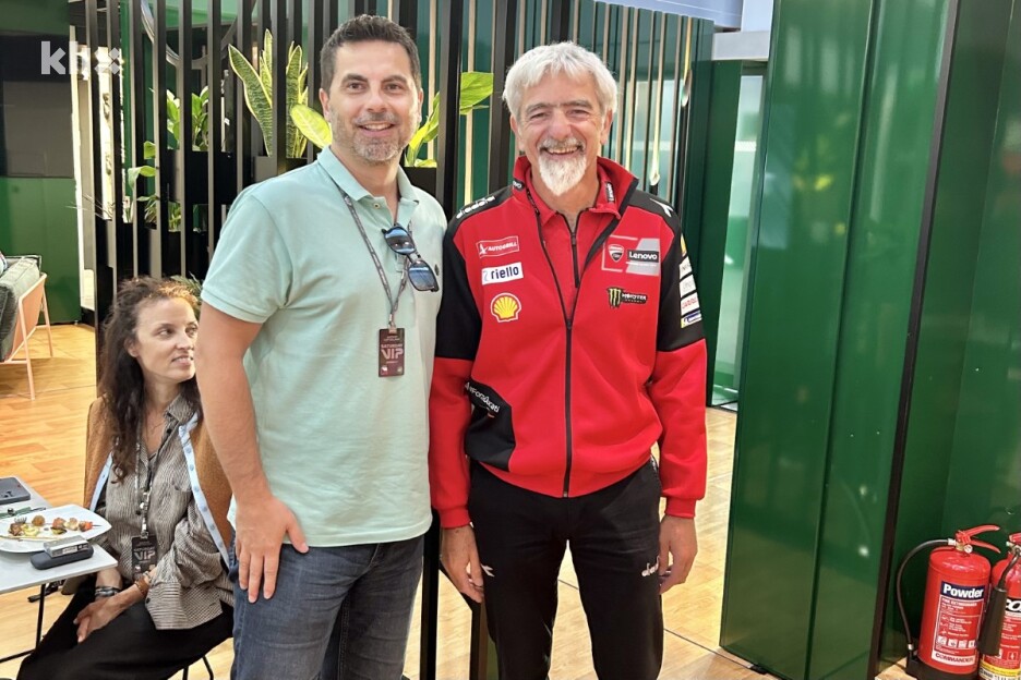 Prvi čovjek Ducati tima Luigi Gigi Dall'Inga (desno)