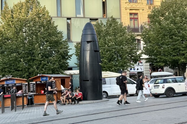 Astronomski sat u centru Brna