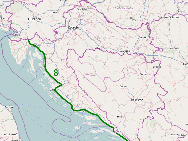 Jadranska magistrala prostire se od Trsta