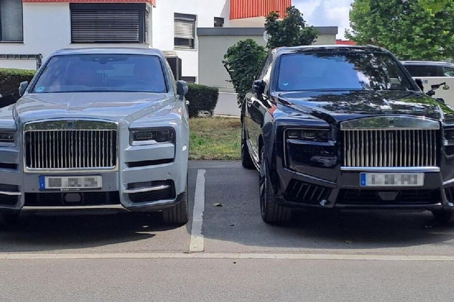 Skupocjeni automobili Denisa Undava (lijevo) i Ermedina Demirovića (desno) privukli pažnju Nijemaca (Foto: Bild)