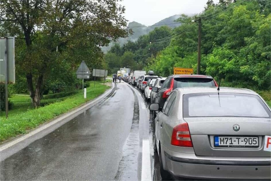 Gužva na putu Banja Luka - Jajce