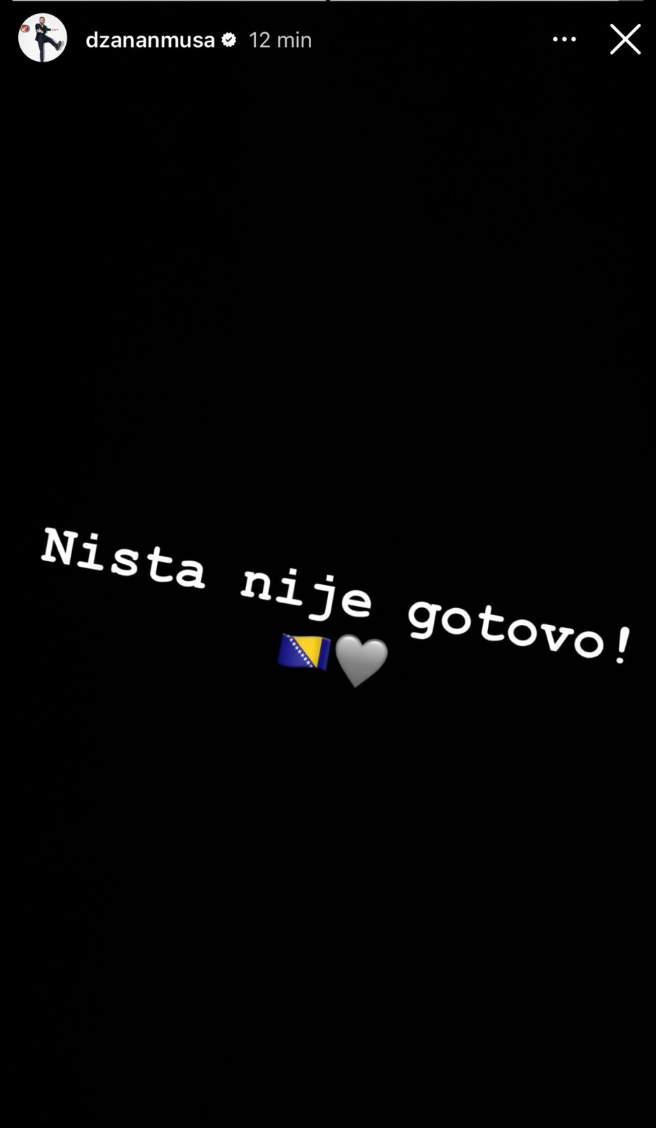 Poruka Džanana Muse nakon poraza od Italije (Foto: Instagram)