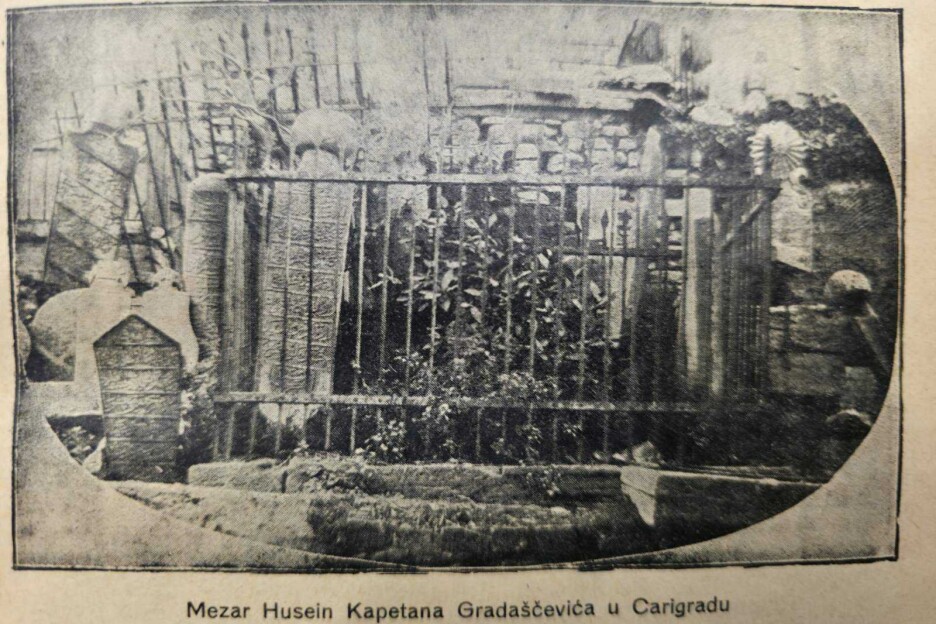 Fotografija Gradščevićevog mezara u listu