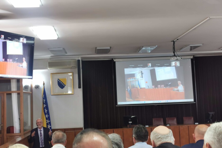Predavanje na Akademiji nauka i umjetnosti Bosne i Hercegovine (Foto: Klix.ba)