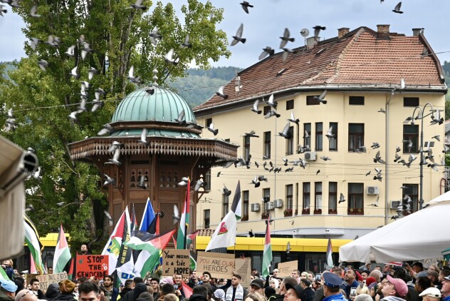 Šetnja za Palestinu u Sarajevu (Foto: V. D./Klix.ba)