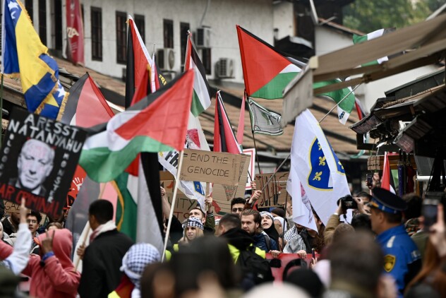 Šetnja za Palestinu u Sarajevu (Foto: V. D./Klix.ba)