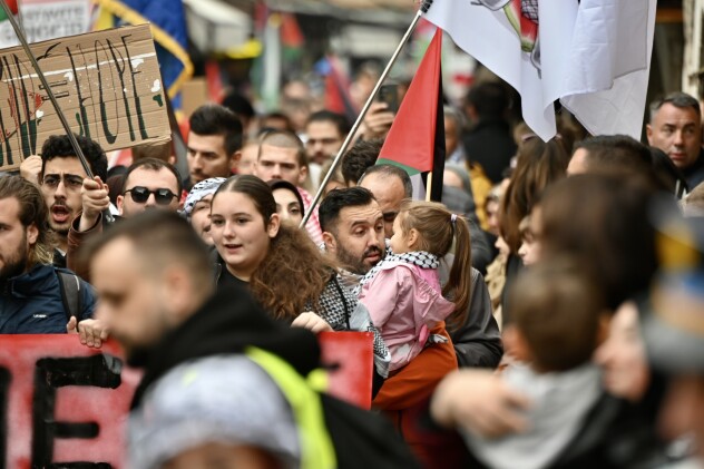 Šetnja za Palestinu u Sarajevu (Foto: V. D./Klix.ba)