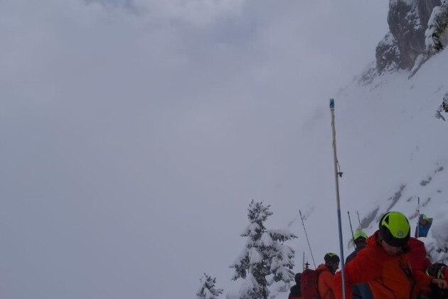 Akcija spašavanja je bila otežana zbog teških uslova na terenu (Foto: Gorska Reševalna Zveza Slovenije)
