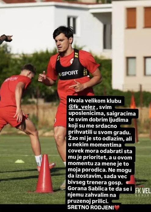 Status Almedina Ziljkića (Foto: Instagram)