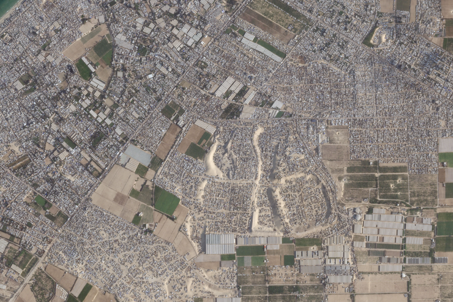 Al Mawasi 2025. godine (Foto: NBC/ Planet Labs)