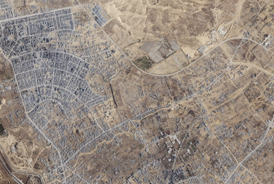 Rafah 2025. godine (Foto: NBC/ Planet Labs)