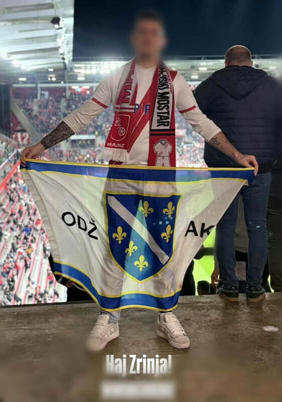 Navijač objavio fotografiju na društvenim mrežama (Foto: Instagram)