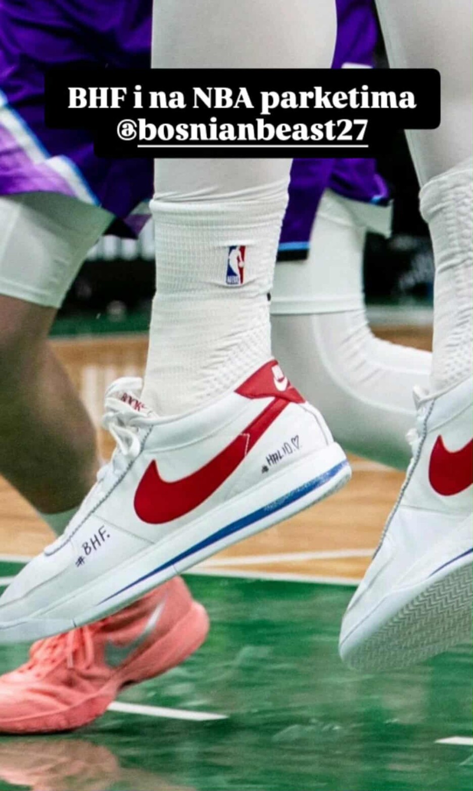 Patike Jusufa Nurkića na utakmici s Bostonom (Foto: Instagram)