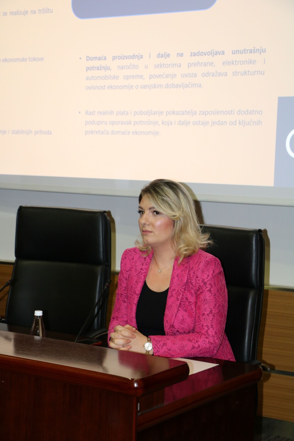Belma Alihodžić, stručna saradnica za makroekonomiju VTK BiH (Foto: VTK BiH)