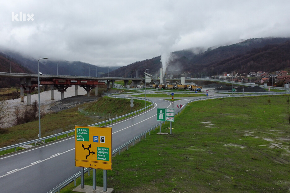 Ulaz na autoput iz pravca Doboja prema Zenici (Foto: E. M./Klix.ba)