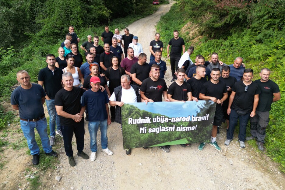 Mještani fojničkog naselja Čemernica ukazivali na nepravilnosti u procedurama za otvaranje rudnika (Foto: Fondacija Atelje za duštvene promjene - ACT)