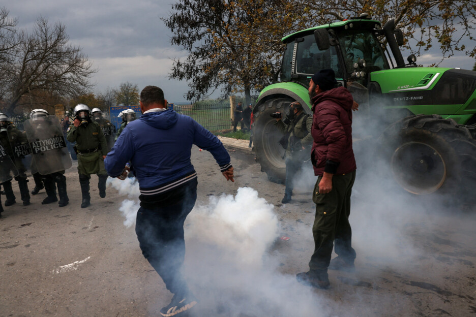 Protesti poljoprivrednika u Grčkoj (Foto: Reuters)
