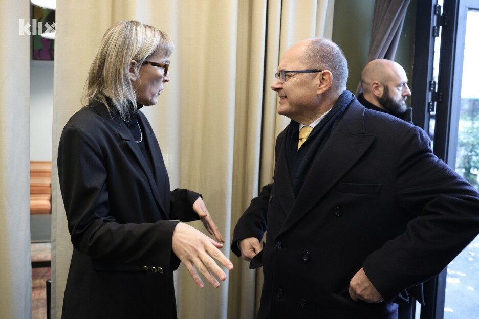 Jasmila Žbanić i Christian Schmidt (Foto: S. S./Klix.ba)