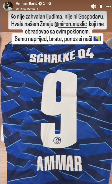 Muslić poslao dres Schalkea bh. hafizu Kur'ana (Foto: Instagram)