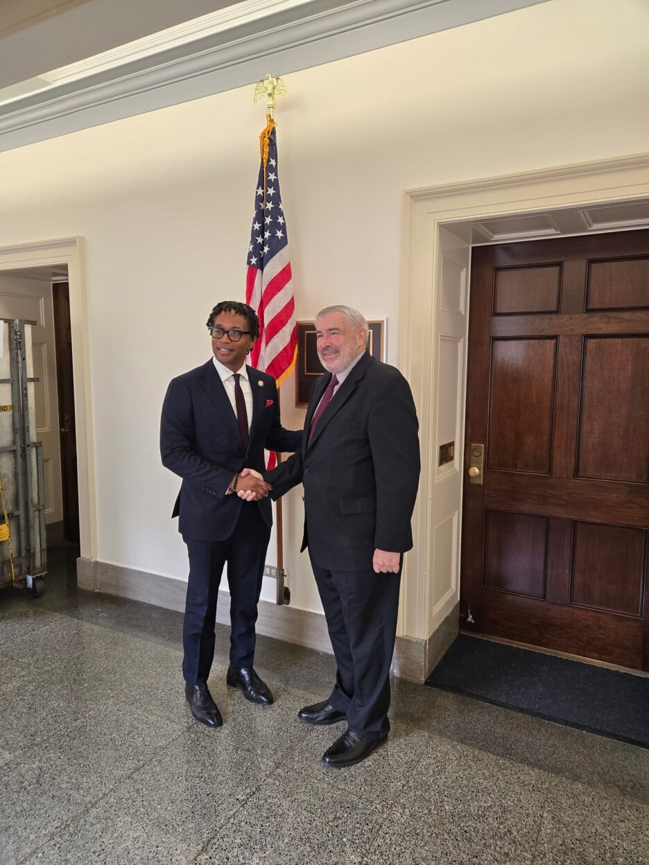Wesley Bell i Sven Alkalaj (Foto: Ambasada BiH u SAD-u)