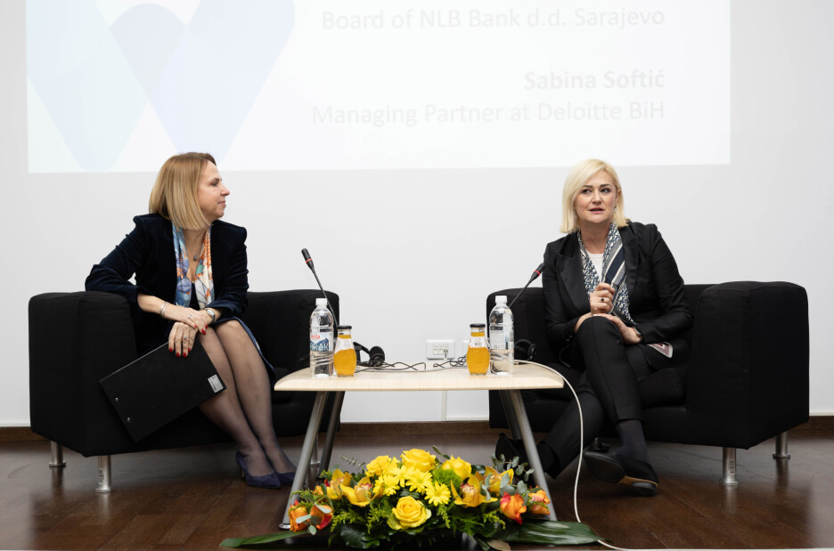 Sabina Softić, Deloitte BiH i Lidija Žigić, NLB banka d.d. Sarajevo