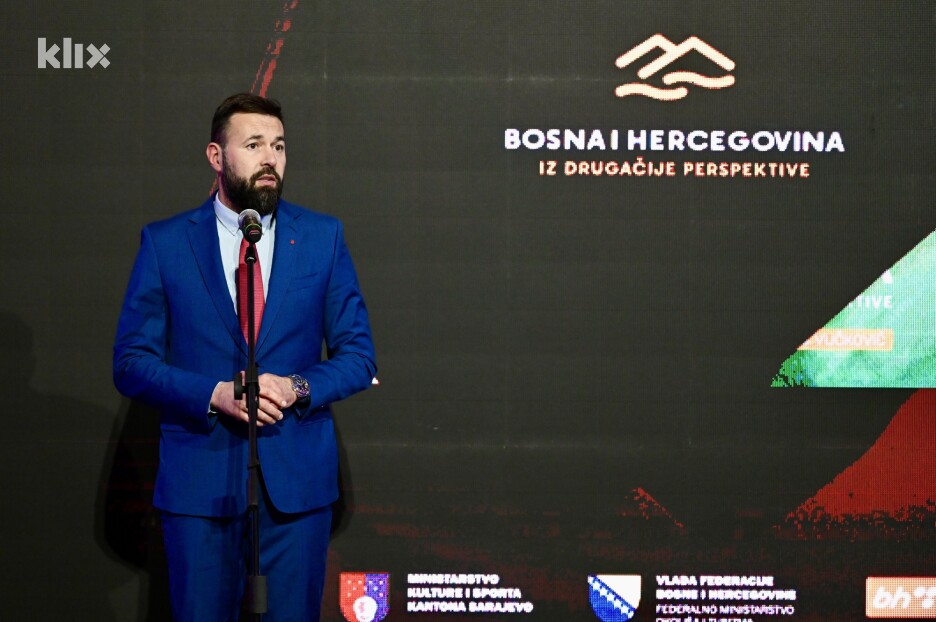 Ministar kulture i sporta Kantona Sarajevo Kenan Magoda koji je govorio o važnosti realizacije ovog projekta (Foto: T. S./Klix.ba)