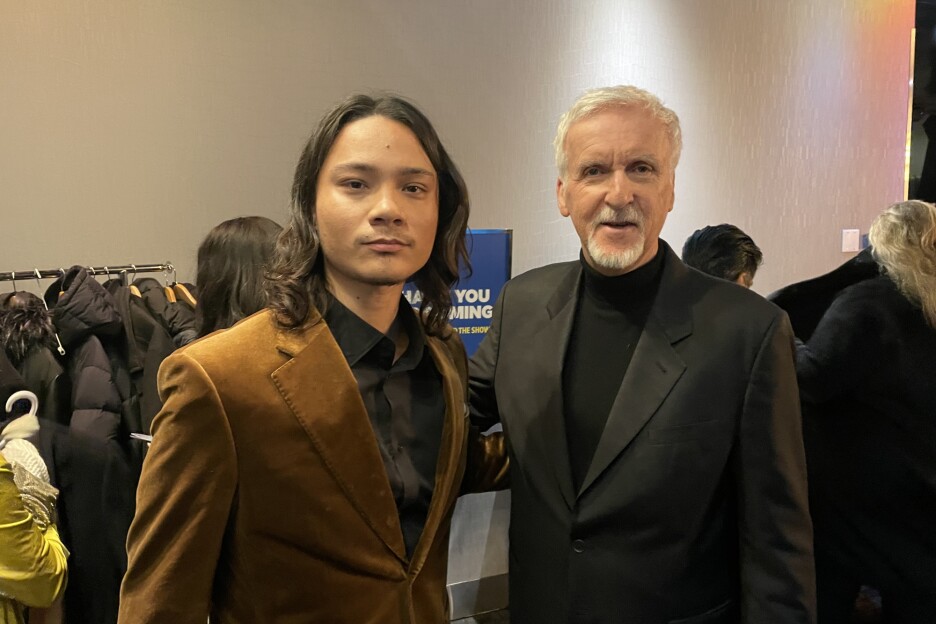 Filip Geljo u društvu reditelja