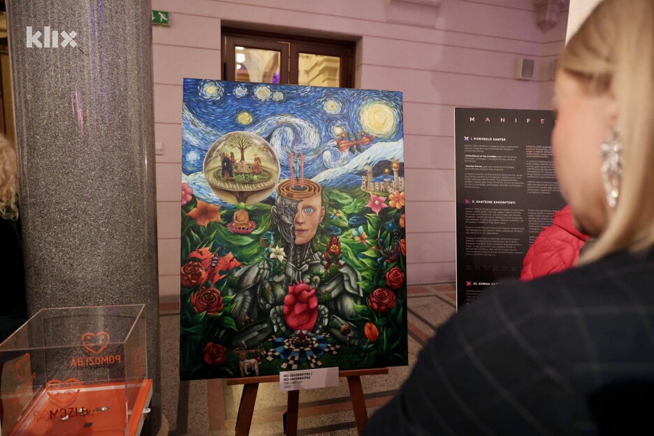 Njegova umjetnost privlači pažnju mnogih (Foto: I. Š./Klix.ba)
