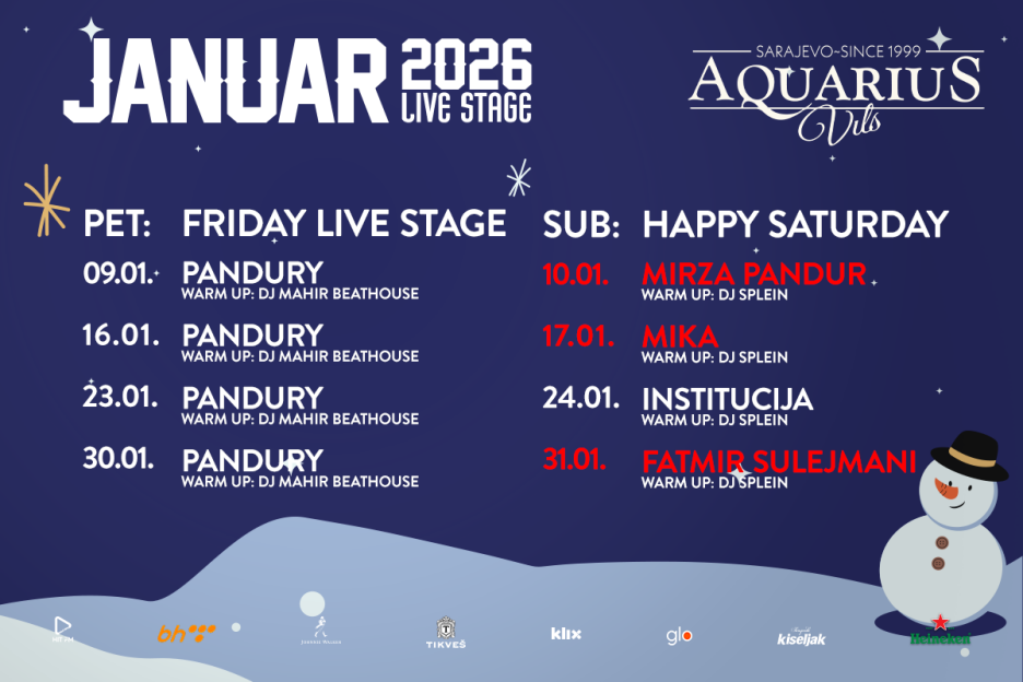 Januar u Aquarius Vilsu