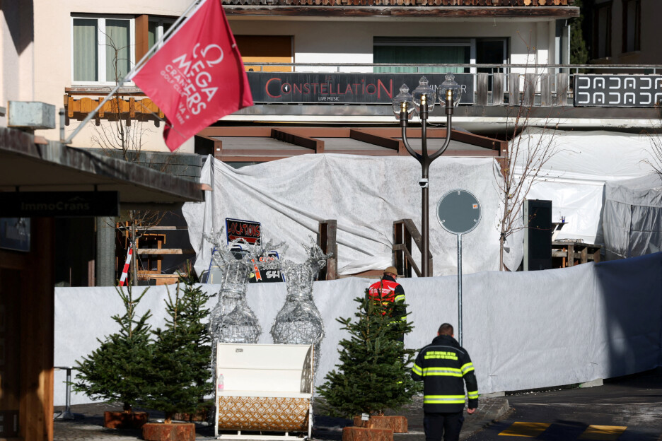 Jutrošnja situacija ispred bara u Crans-Montani (Foto: Reuters)