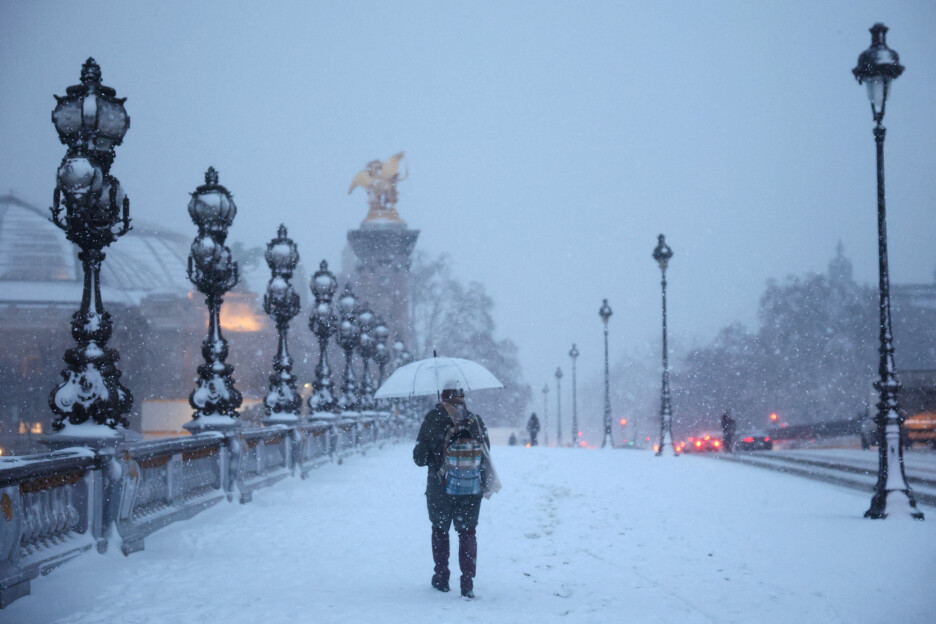 Prema podacima Meteo France posljednji put je ovakva snježna oluja zadesila grad 2019. godine (Foto: Reuters)