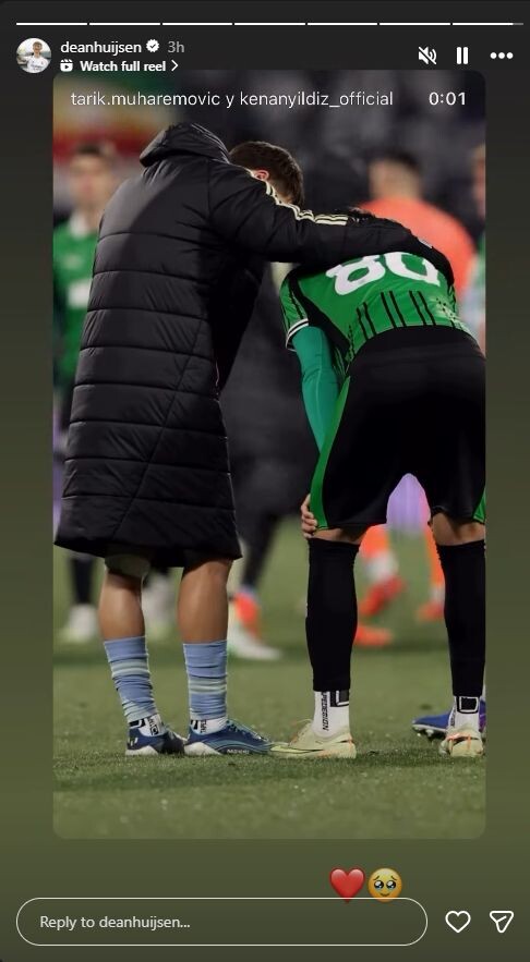 Snimak je podijelio i Dean Huijsen (Foto: Screenshot)