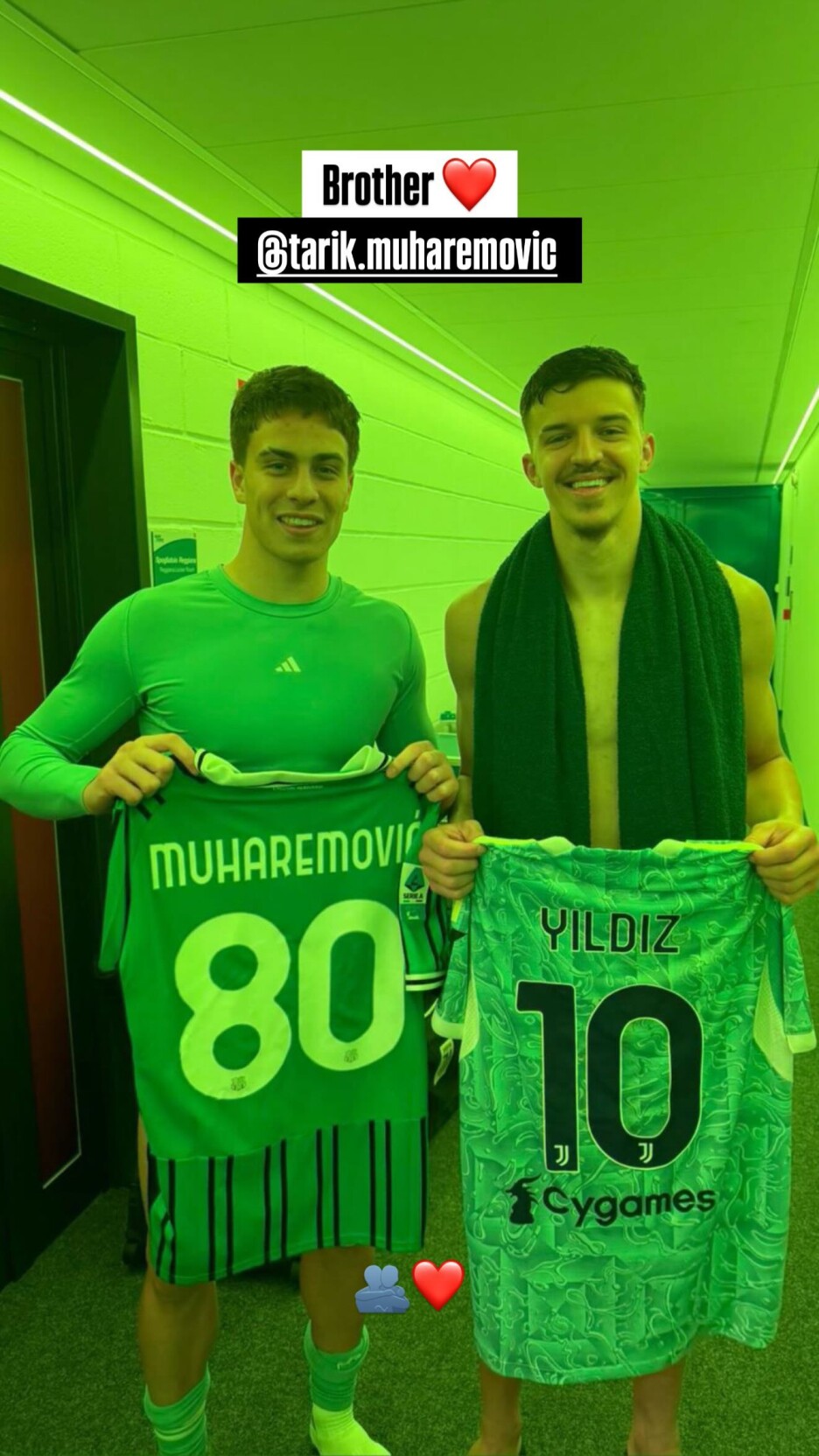 Yilidz i Muharemović su razmijenili dresove (Foto: Instagram)