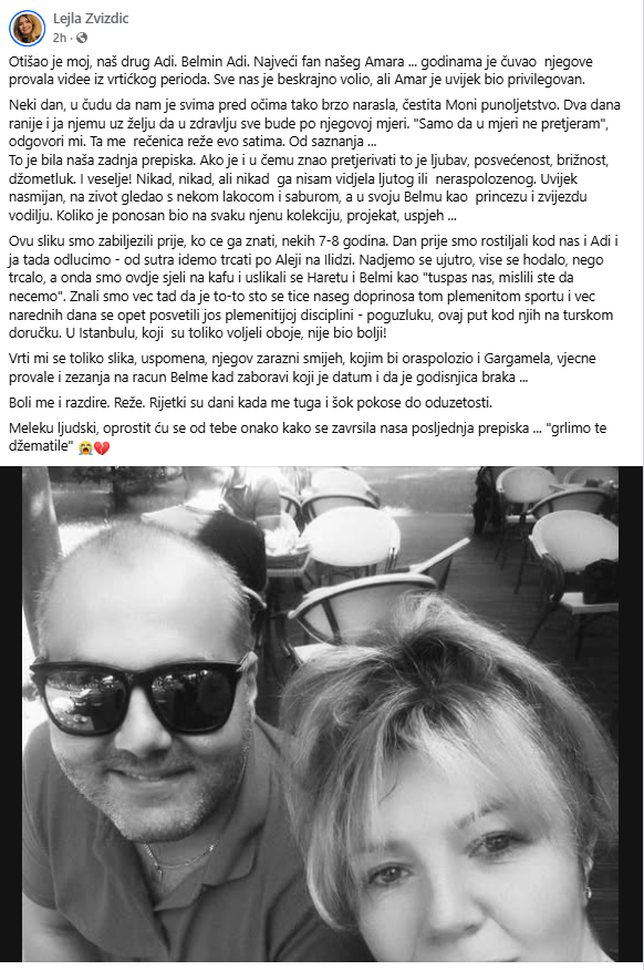 Od Stambola se oprostila bh. novinarka Lejla Zvizdić (Foto: Facebook)