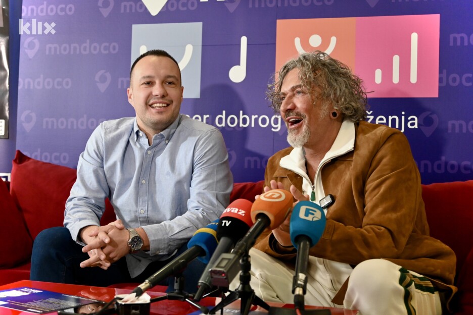 Adi Imamović i Dragan Marinković Maca na konferenciji za medije (Foto: V. D./Klix.ba)