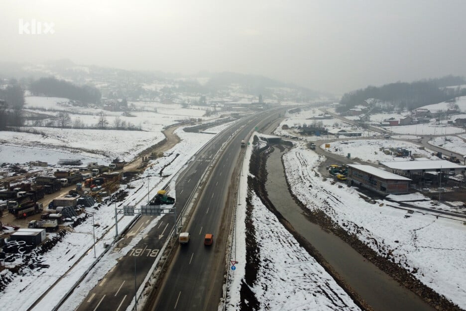 Dio trase koji nastavlja prema dionici Medakovo - Ozimica (Foto: E. M./Klix.ba)