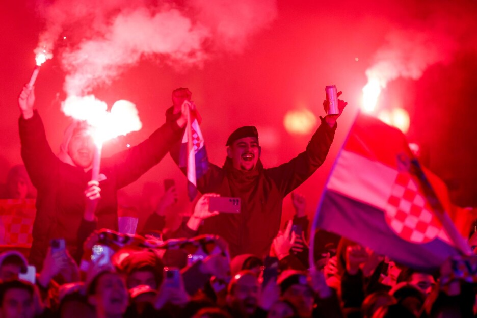 Detalj sa sinoćnjeg dočeka rukometaša u Zagrebu uz nastup Thompsona (Foto: Igor Kralj/Pixsell)