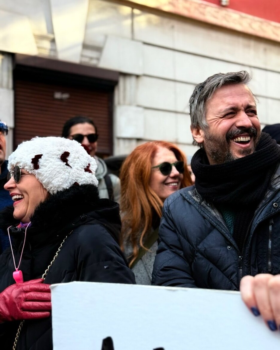 Branislav Trifunović na protestima u Srbiji (Foto: Instagram)