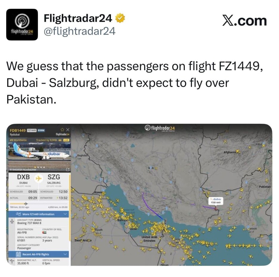 Let iz Dubaija za Salzburg