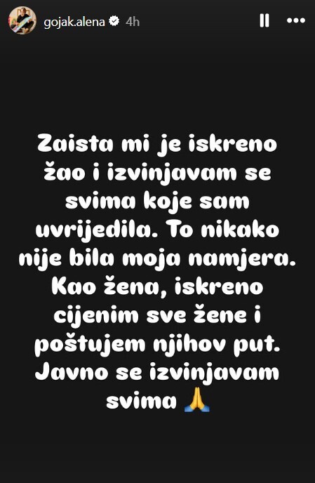 Screenshot: Instagram/alena_gojak