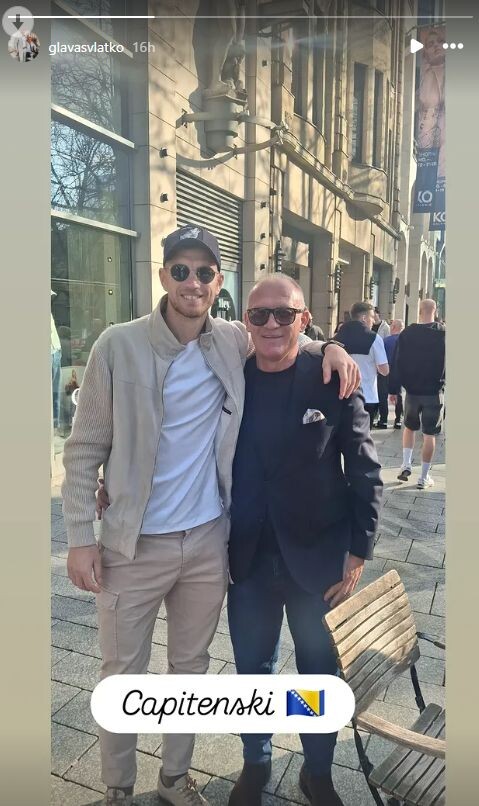 Edin Džeko i Vlatko Glavaš (Foto: Screenshot / Instagram)